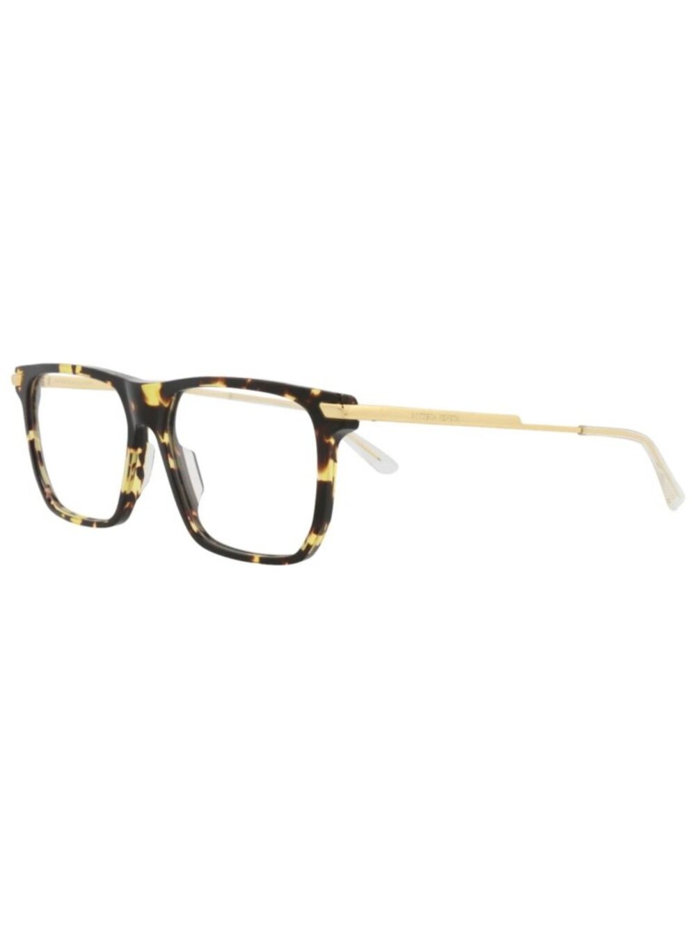 New Bottega Veneta Women's Eyeglasses Square Rectangle Acetate Frame Mens Havana
